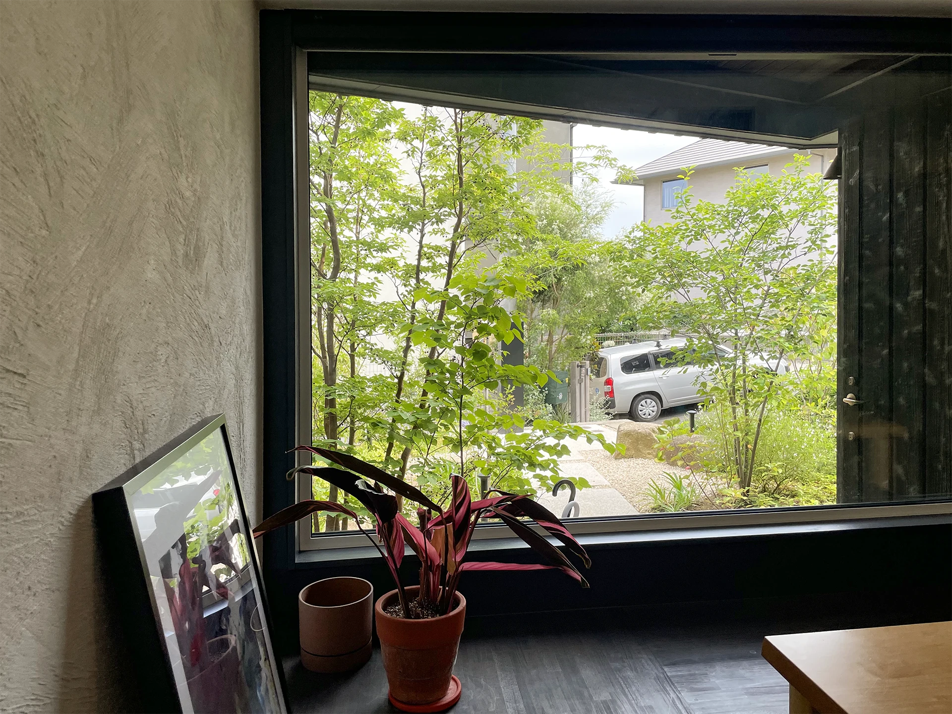 北鎌倉の家_07_屋内からみた庭