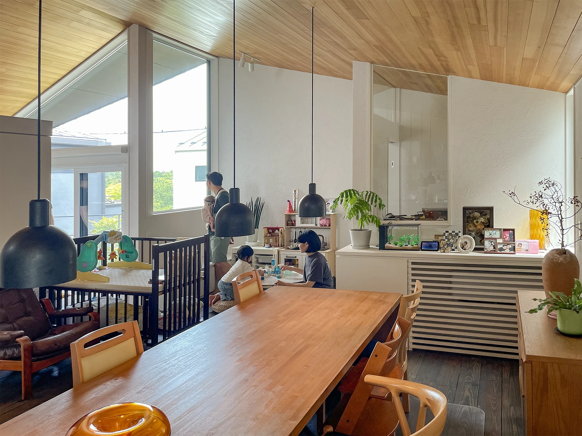 北鎌倉の家_08_リビングダイニング